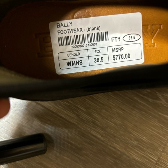 Bally | Avelle perforated neoprene and leather sneakers Size 36.5 NEW - Picture 4 of 12